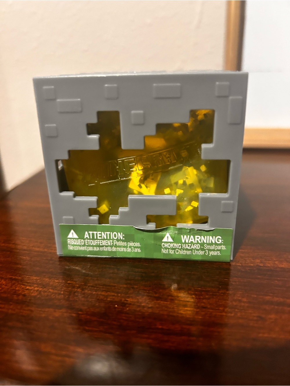 Minecraft cube squishy toy - yellow. New
